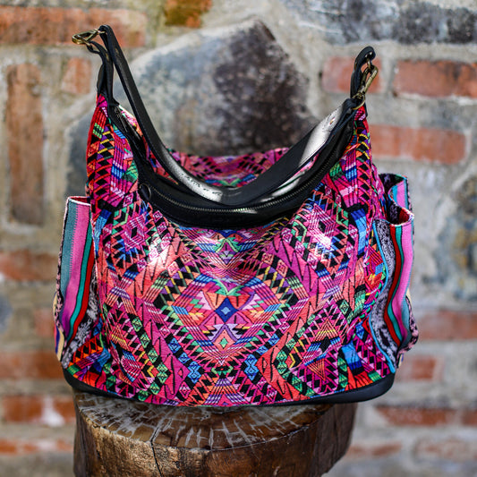 BEATRIZ CDB + DIAMANTE STRAP - OOAK HUIPIL - BLACK - NO. 19571