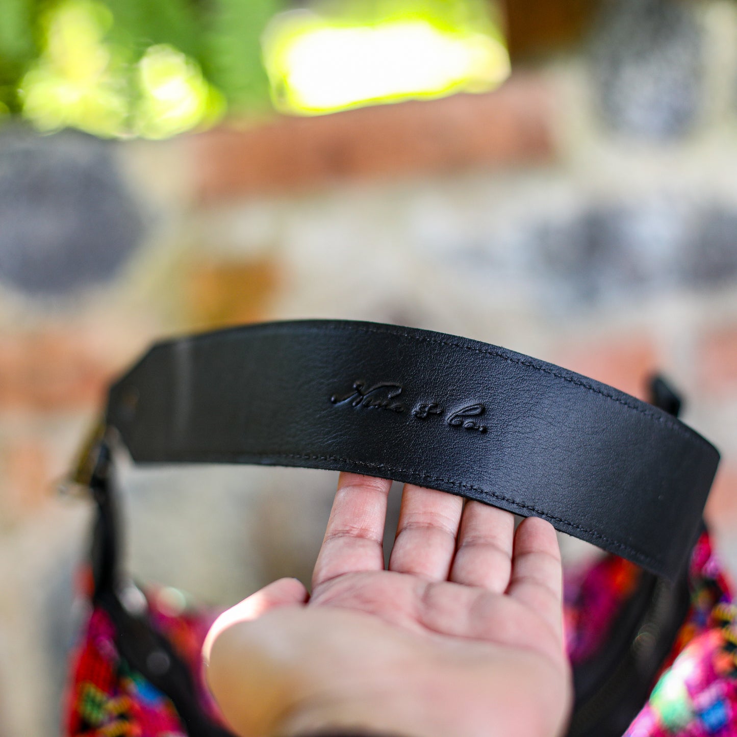 BEATRIZ CDB + DIAMANTE STRAP - OOAK HUIPIL - BLACK - NO. 19571