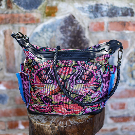 BEATRIZ MCDB + DIAMANTE STRAP - OOAK HUIPIL - BLACK - 19592