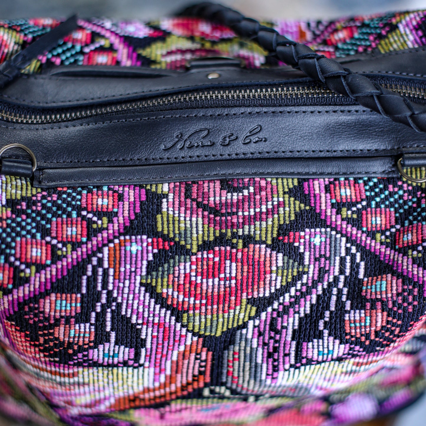 BEATRIZ MCDB + DIAMANTE STRAP - OOAK HUIPIL - BLACK - 19592