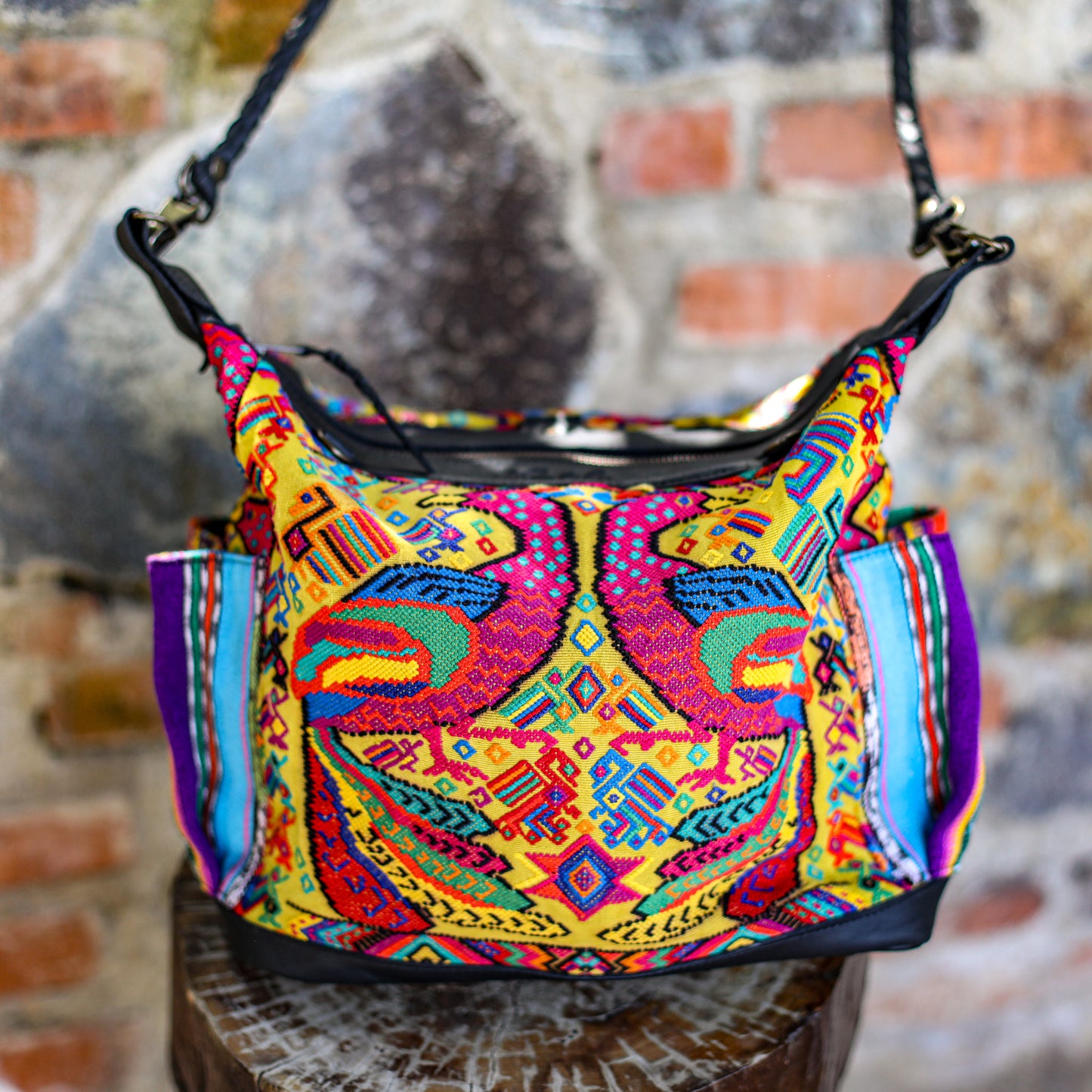 BEATRIZ MCDB + DIAMANTE STRAP - OOAK HUIPIL - BLACK - 19594