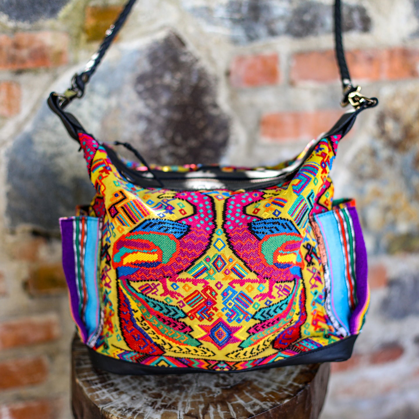 BEATRIZ MCDB + DIAMANTE STRAP - OOAK HUIPIL - BLACK - 19594