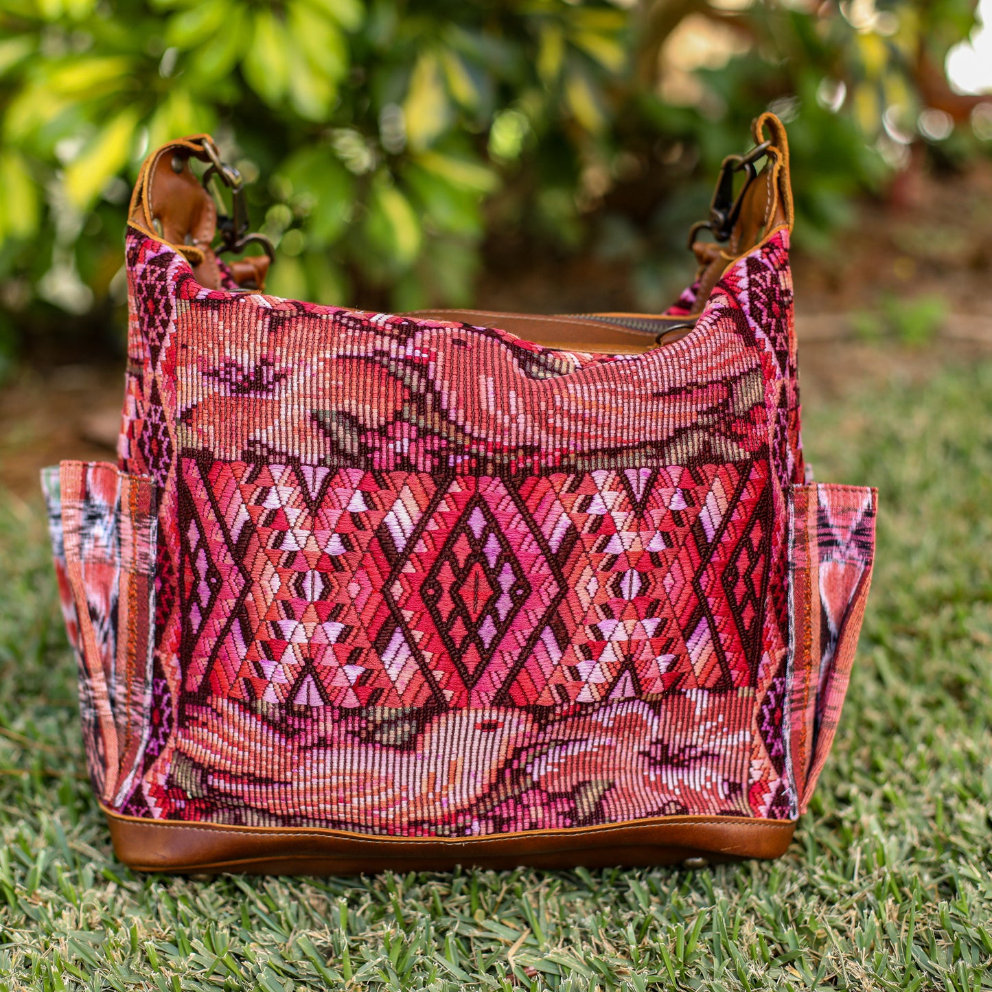 BEATRIZ MCDB + DIAMANTE STRAP - OOAK HUIPIL - CAFE - 19588