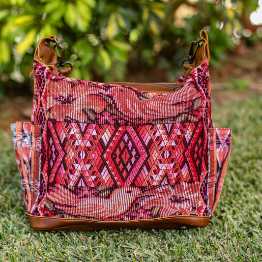 BEATRIZ MCDB + DIAMANTE STRAP - OOAK HUIPIL - CAFE - 19588