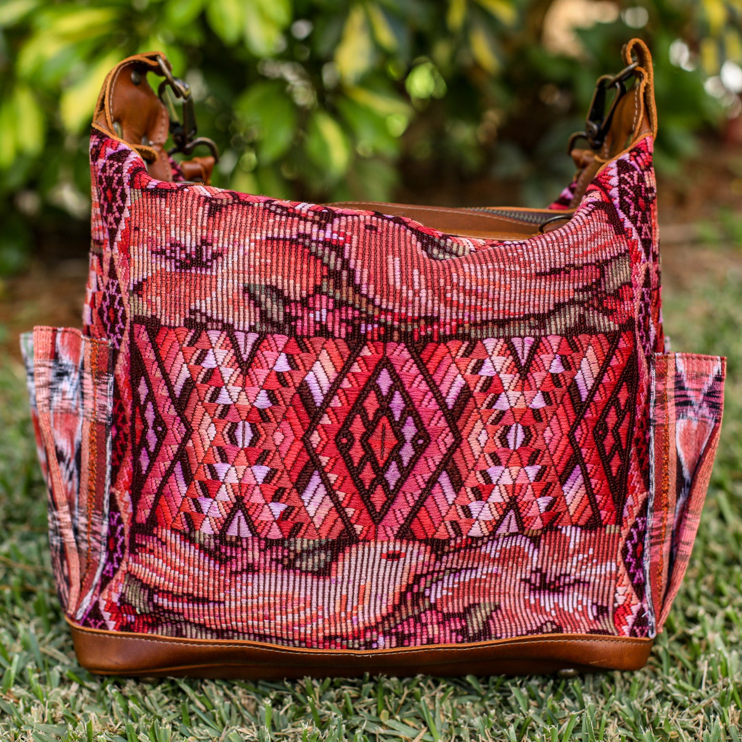 BEATRIZ MCDB + DIAMANTE STRAP - OOAK HUIPIL - CAFE - 19588