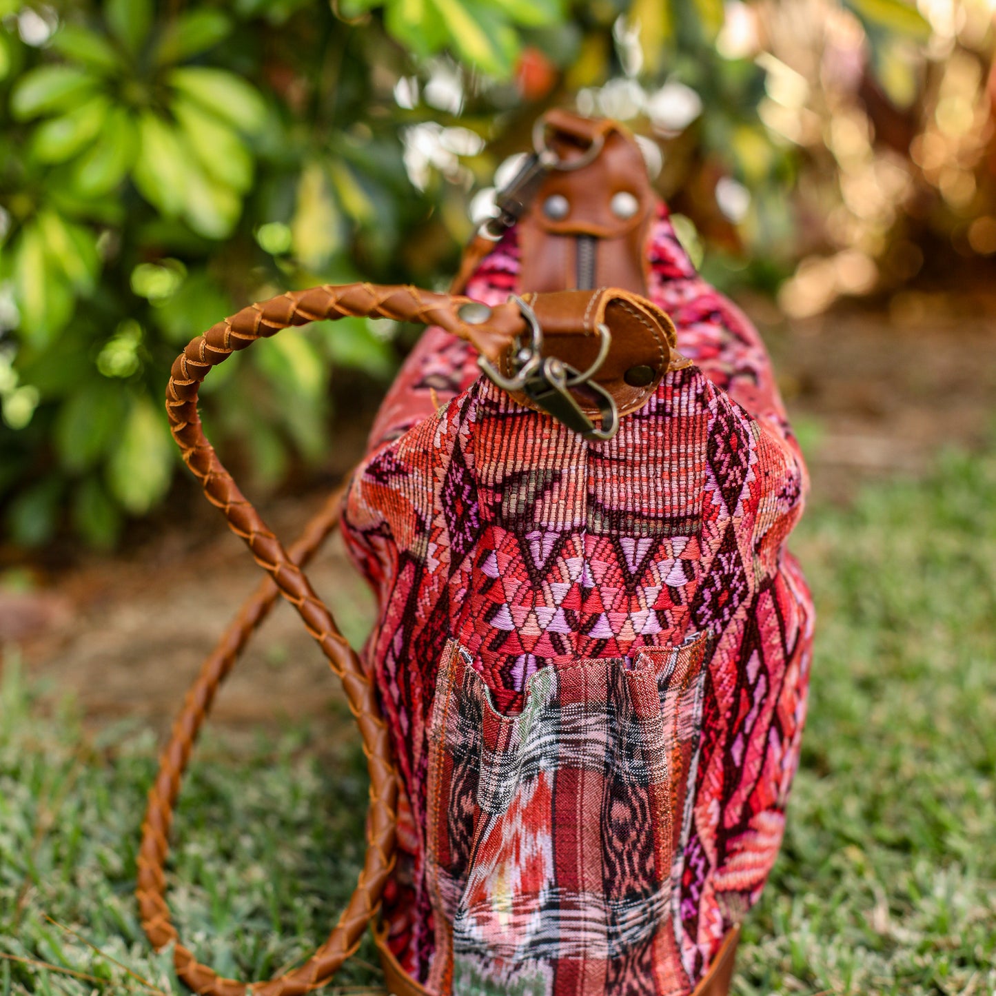 BEATRIZ MCDB + DIAMANTE STRAP - OOAK HUIPIL - CAFE - 19588