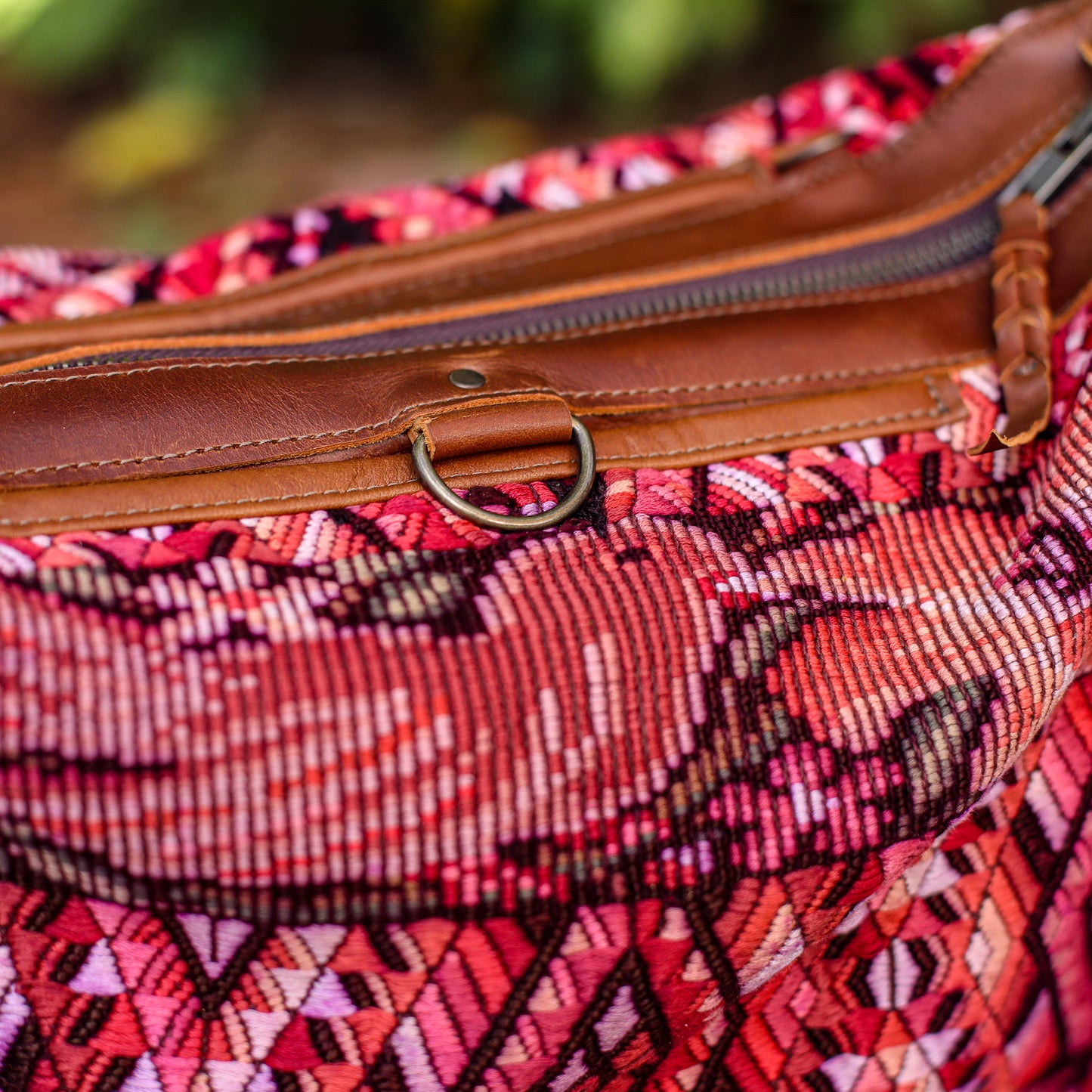 BEATRIZ MCDB + DIAMANTE STRAP - OOAK HUIPIL - CAFE - 19588