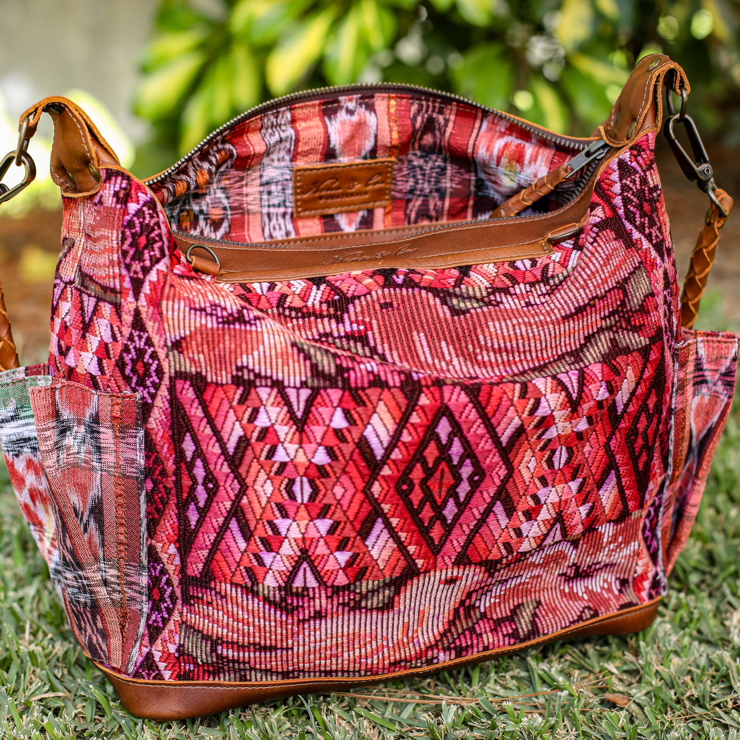 BEATRIZ MCDB + DIAMANTE STRAP - OOAK HUIPIL - CAFE - 19588