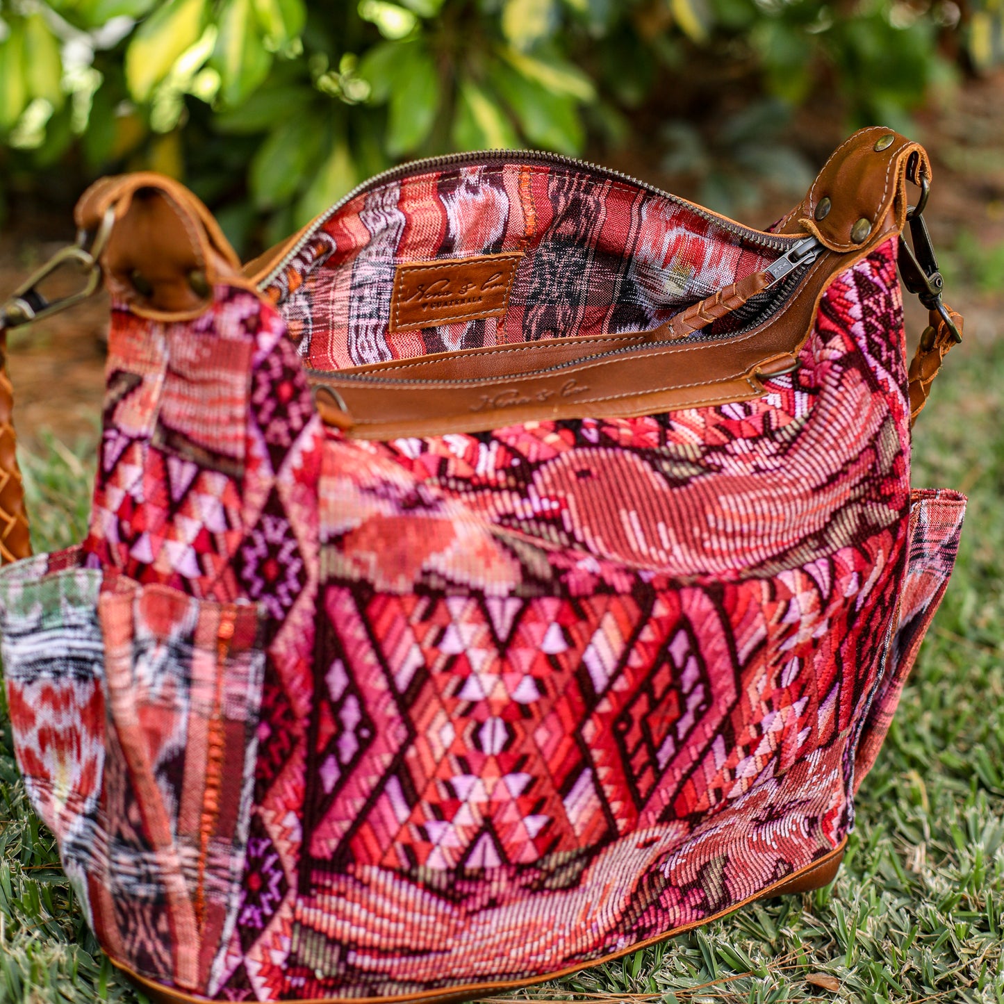 BEATRIZ MCDB + DIAMANTE STRAP - OOAK HUIPIL - CAFE - 19588