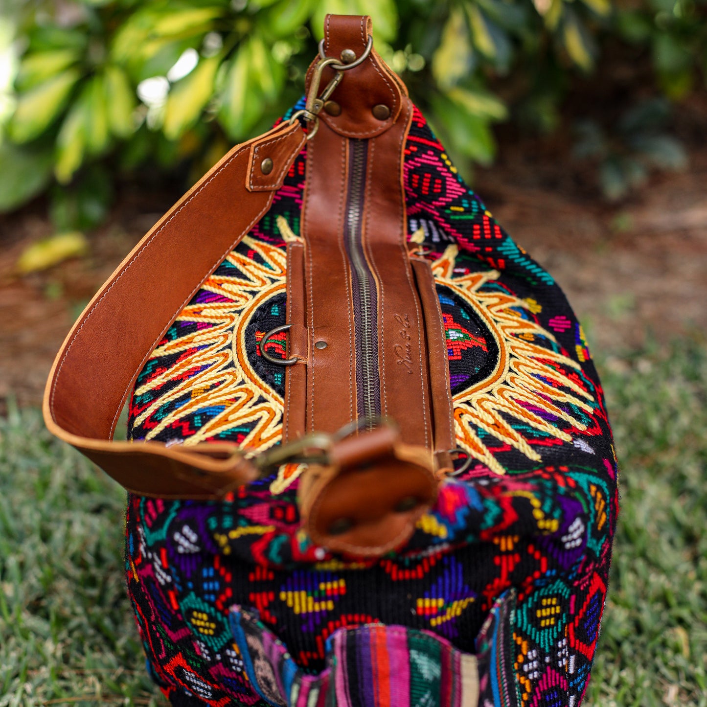 BEATRIZ CDB + DIAMANTE STRAP - OOAK HUIPIL - CAFE - NO. 19569