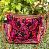 BEATRIZ MCDB + DIAMANTE STRAP - OOAK HUIPIL - CAFE - 19587