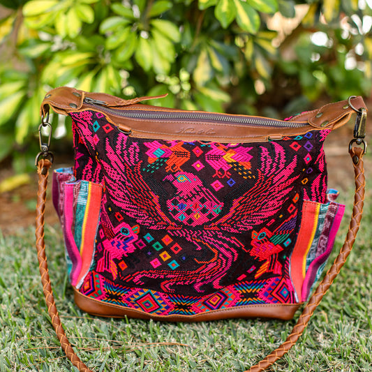 BEATRIZ MCDB + DIAMANTE STRAP - OOAK HUIPIL - CAFE - 19587