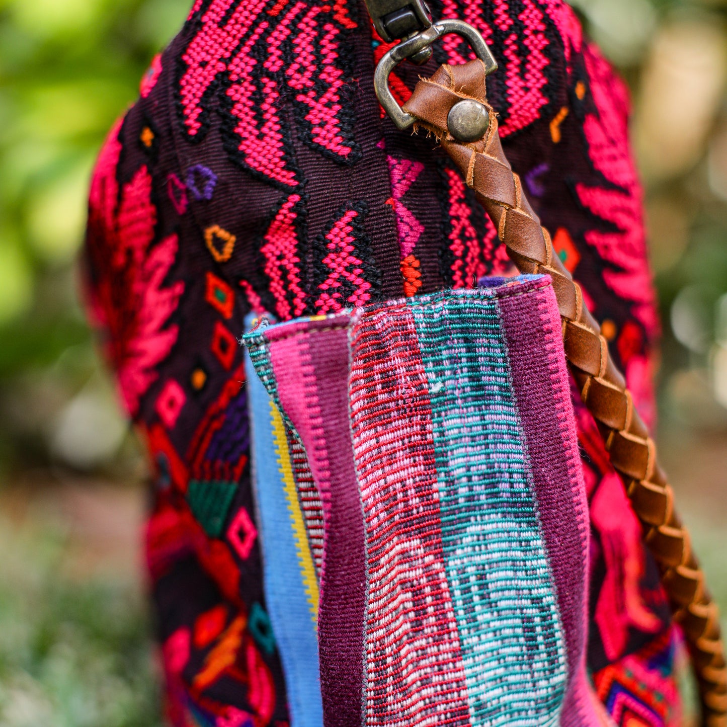 BEATRIZ MCDB + DIAMANTE STRAP - OOAK HUIPIL - CAFE - 19587