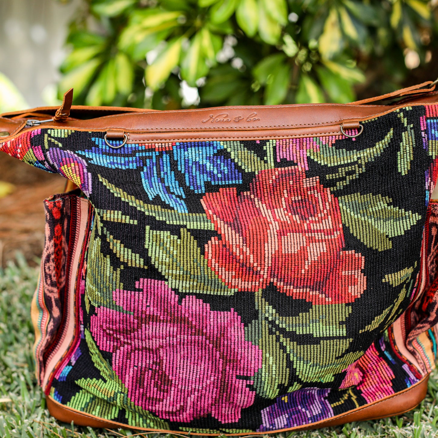 BEATRIZ CDB + DIAMANTE STRAP - OOAK HUIPIL - CAFE - NO. 19567