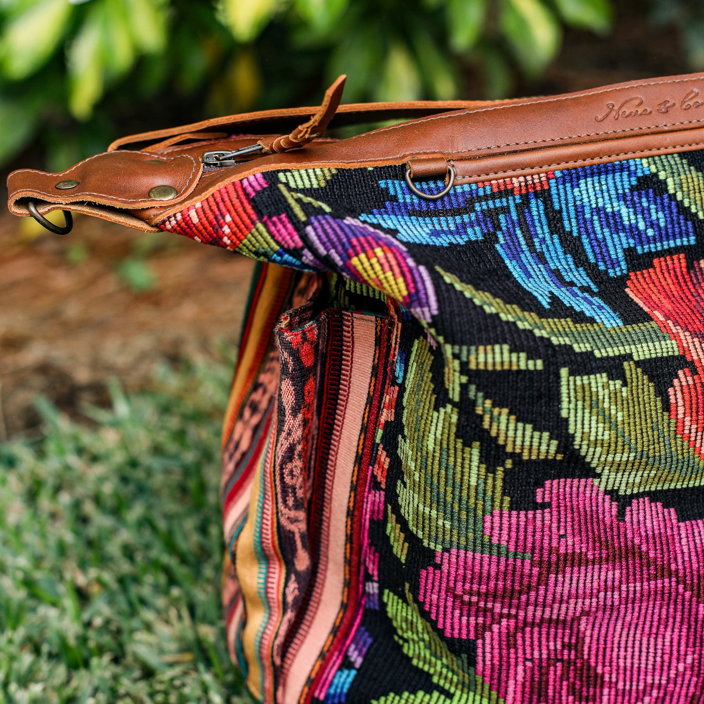 BEATRIZ CDB + DIAMANTE STRAP - OOAK HUIPIL - CAFE - NO. 19567
