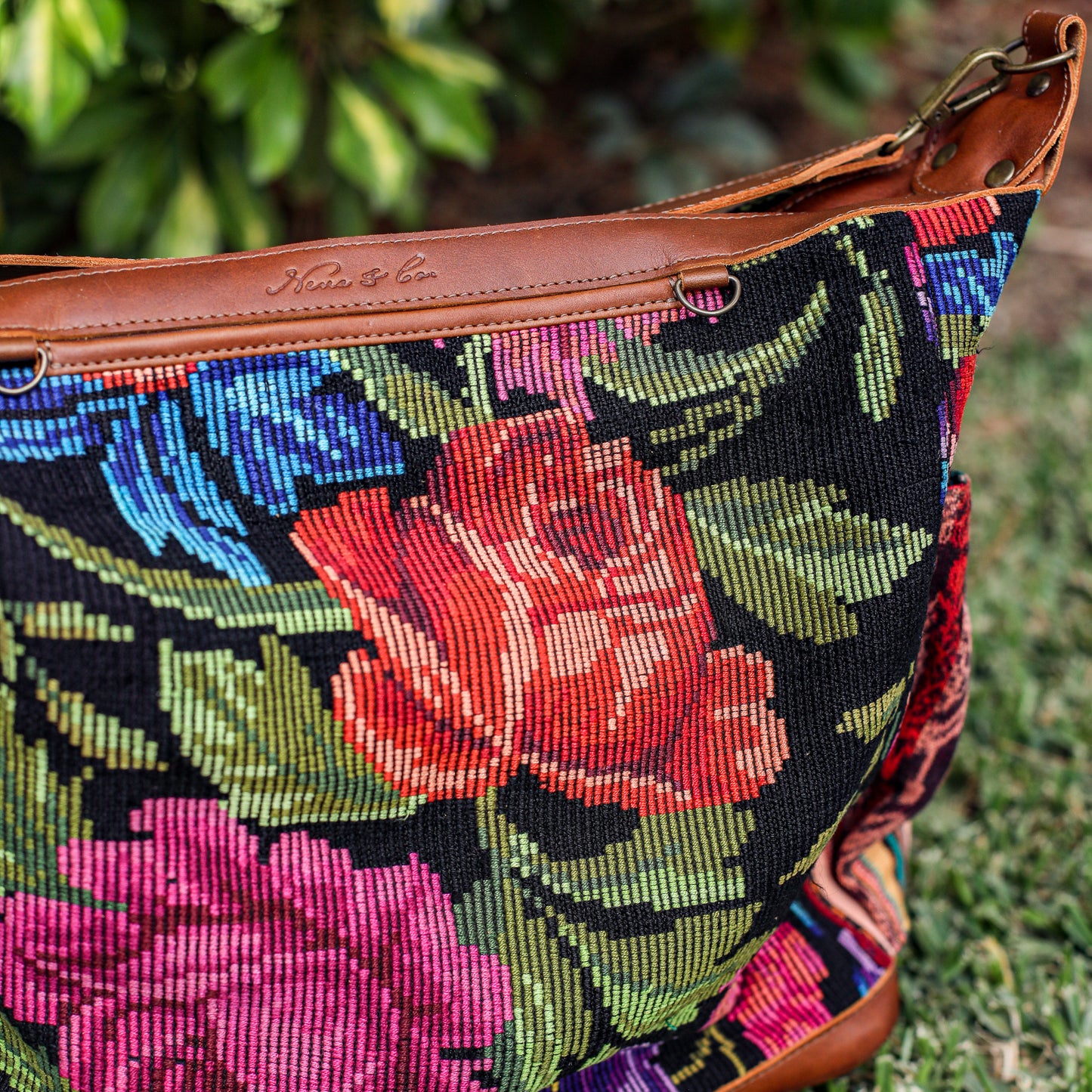 BEATRIZ CDB + DIAMANTE STRAP - OOAK HUIPIL - CAFE - NO. 19567