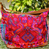 BEATRIZ CDB + DIAMANTE STRAP - OOAK HUIPIL - CAFE - NO. 19566