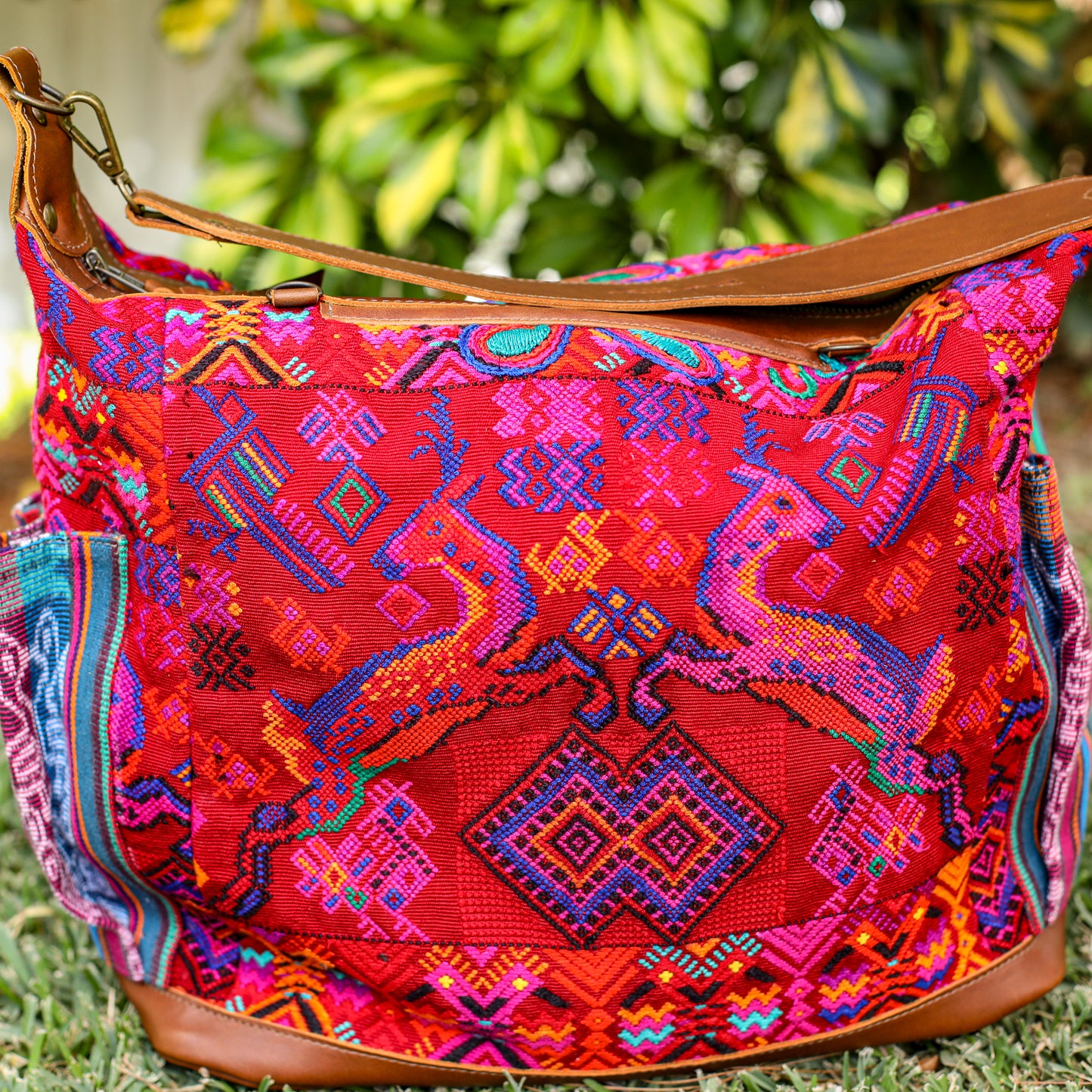 BEATRIZ CDB + DIAMANTE STRAP - OOAK HUIPIL - CAFE - NO. 19566