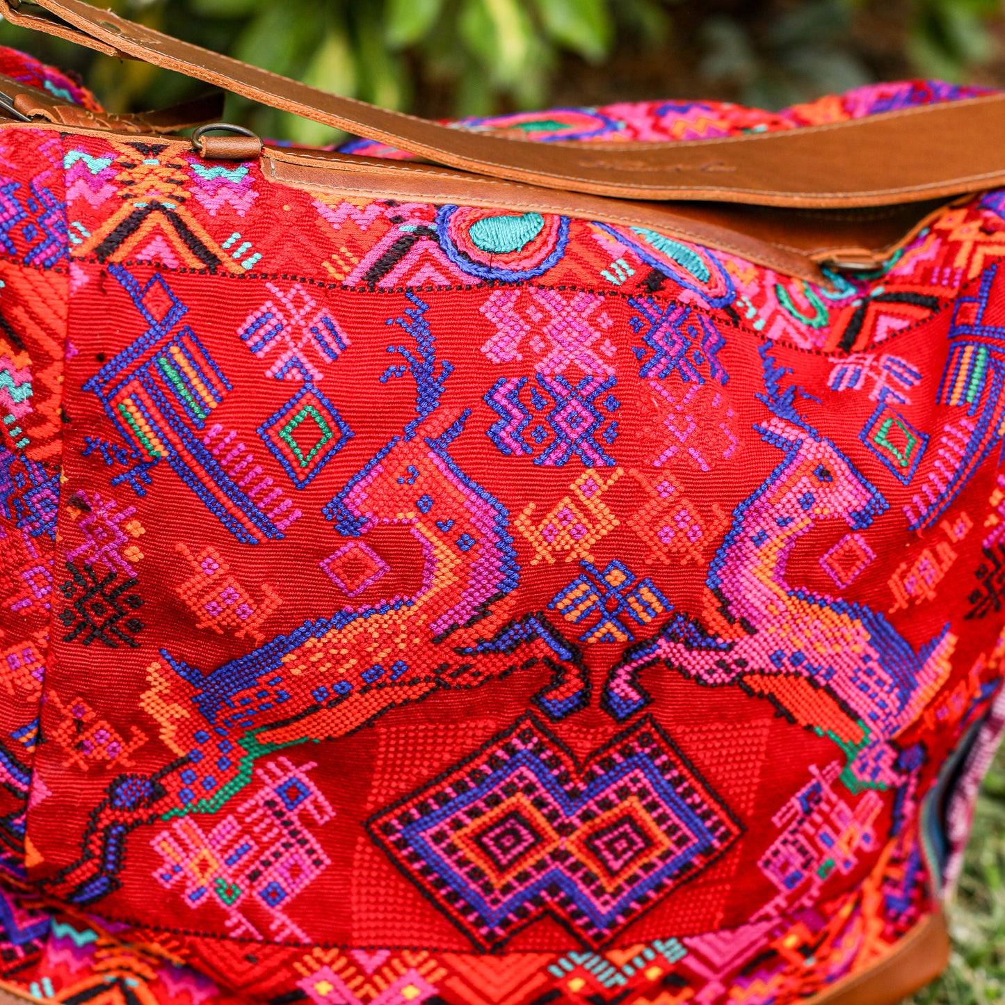 BEATRIZ CDB + DIAMANTE STRAP - OOAK HUIPIL - CAFE - NO. 19566