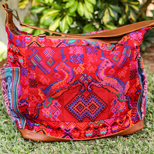 BEATRIZ CDB + DIAMANTE STRAP - OOAK HUIPIL - CAFE - NO. 19566