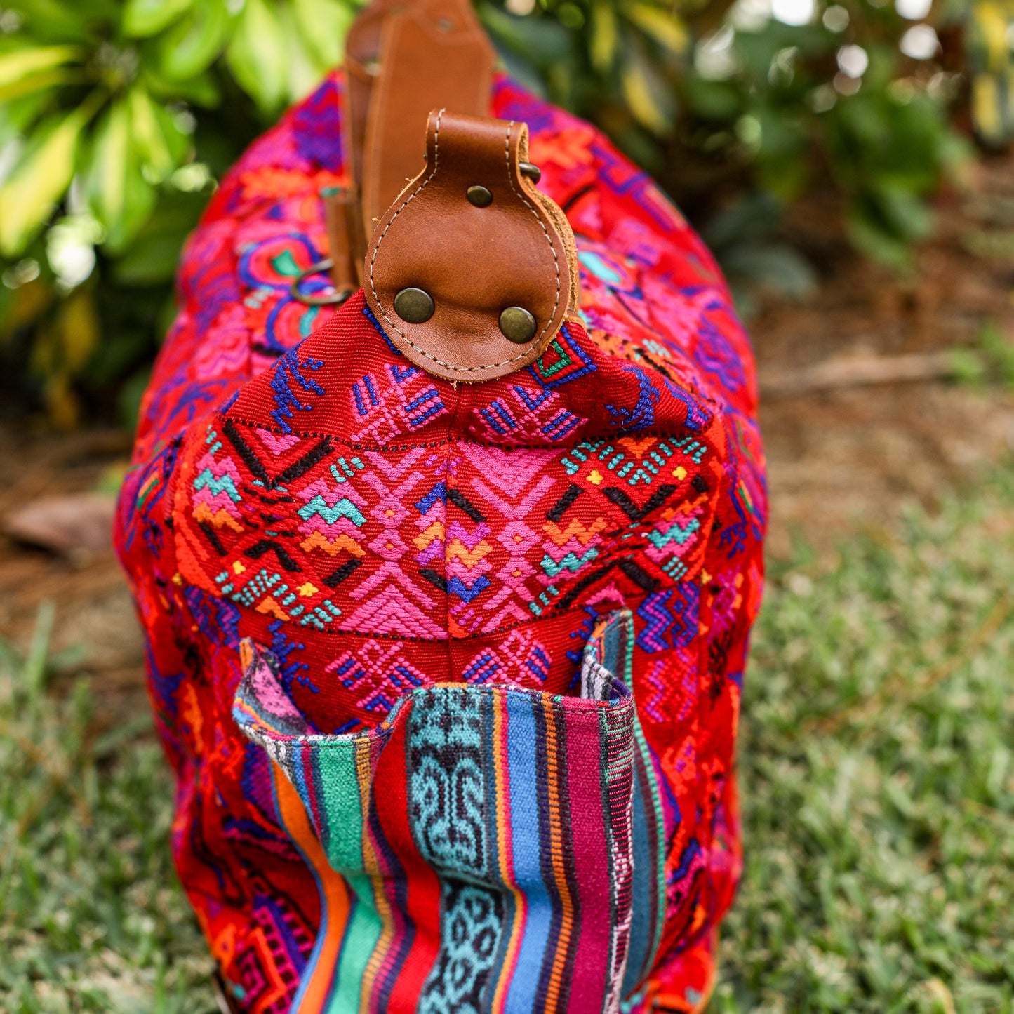 BEATRIZ CDB + DIAMANTE STRAP - OOAK HUIPIL - CAFE - NO. 19566