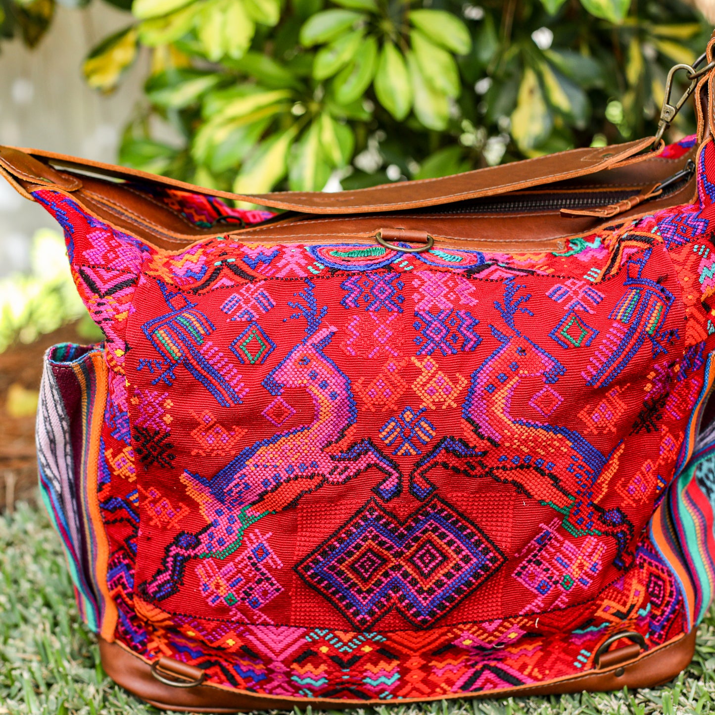 BEATRIZ CDB + DIAMANTE STRAP - OOAK HUIPIL - CAFE - NO. 19566