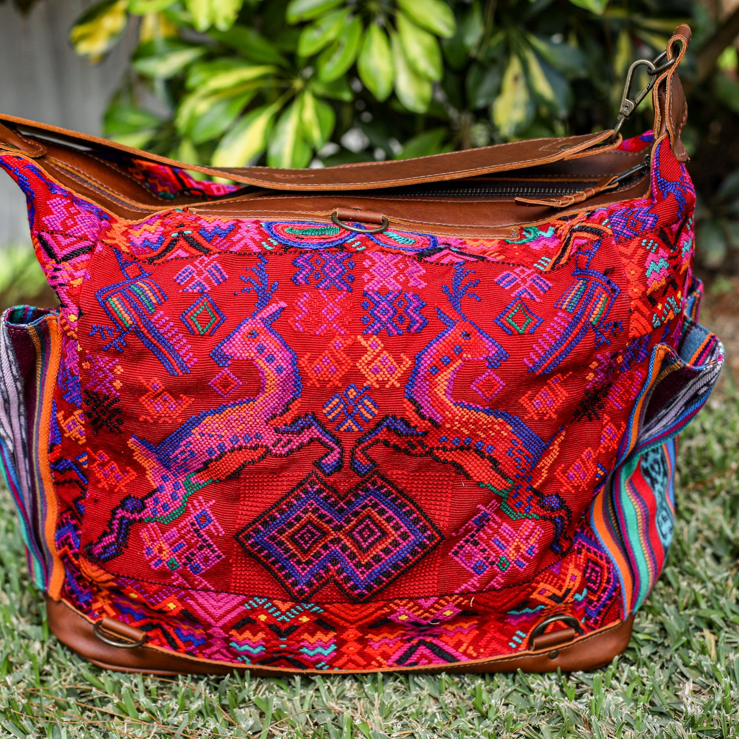 BEATRIZ CDB + DIAMANTE STRAP - OOAK HUIPIL - CAFE - NO. 19566