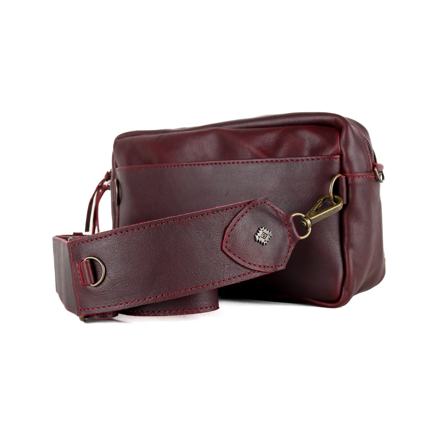 LARGE WANDER BAG SET - MEXICO TEXTILE - VINO TINTO - NO. 15849