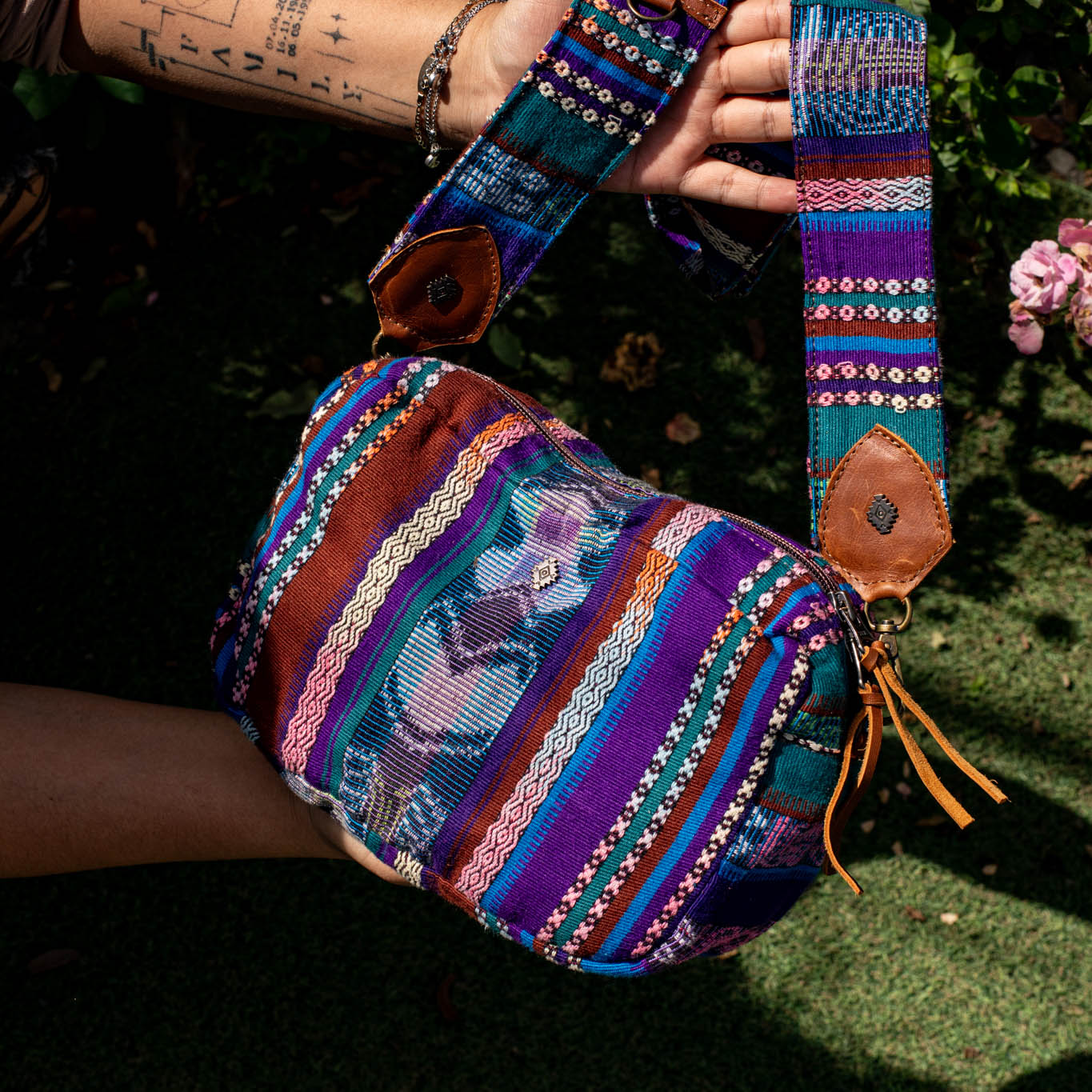 LARGE WANDER CROSSBODY BAG + STRAP SET - CORTE - CAFE - NO. 16802
