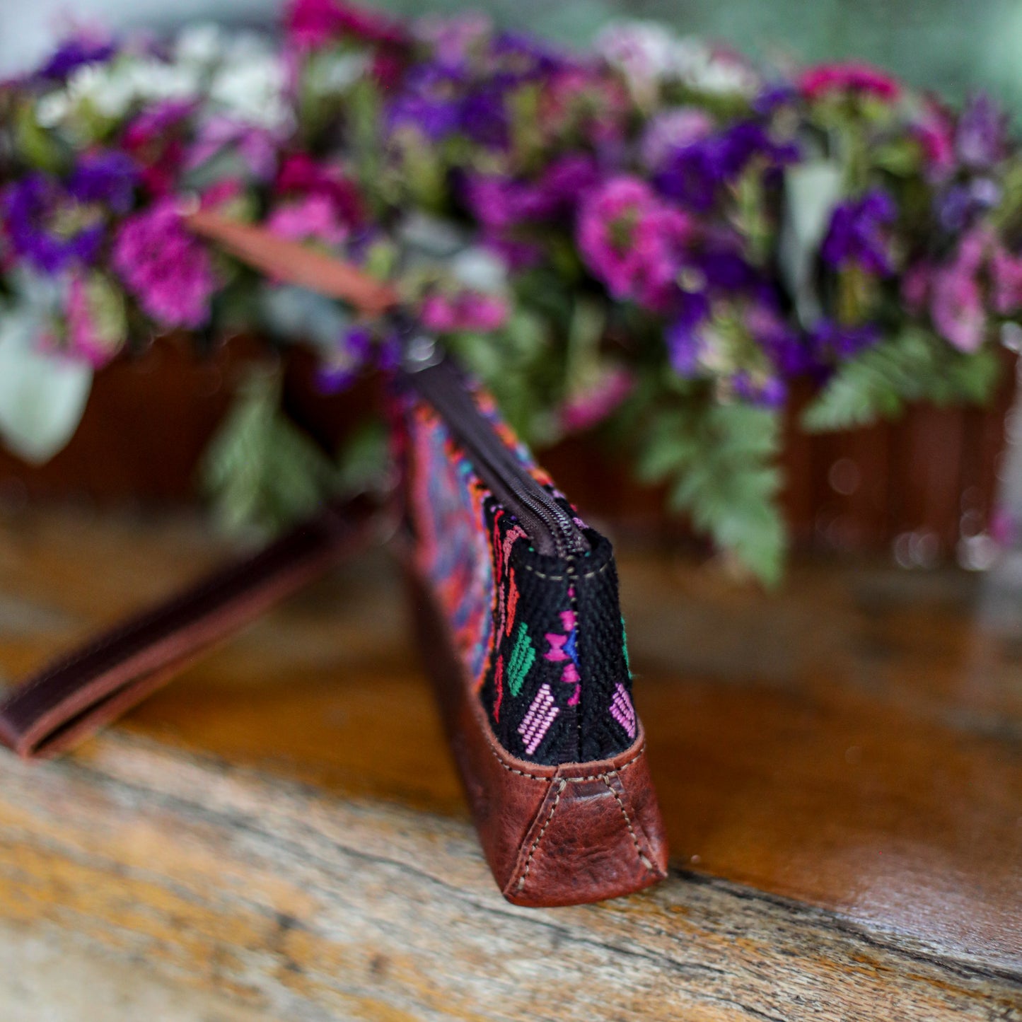 LITTLE BOSS CLUTCH - OOAK HUIPIL - COPPER - NO. 19219