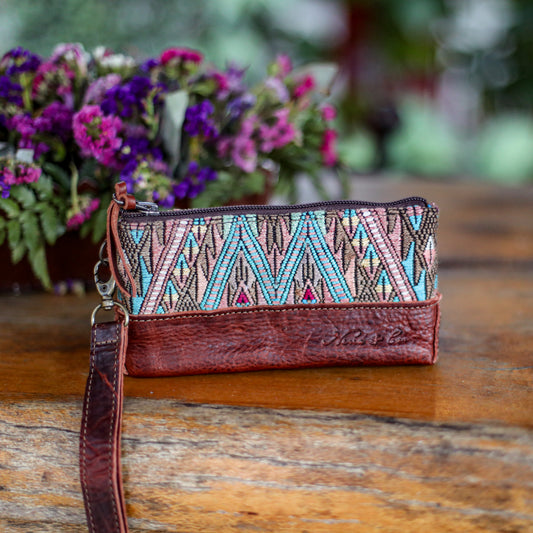 LITTLE BOSS CLUTCH - OOAK HUIPIL - COPPER - NO. 19226