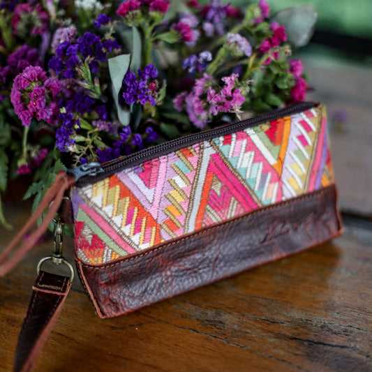 LITTLE BOSS CLUTCH - OOAK HUIPIL - COPPER - NO. 19222