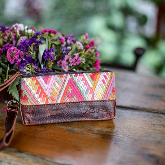 LITTLE BOSS CLUTCH - OOAK HUIPIL - COPPER - NO. 19225