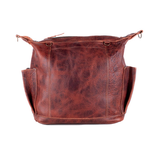 MEDIUM BEATRIZ CONVERTIBLE DAY BAG - FULL LEATHER - COPPER