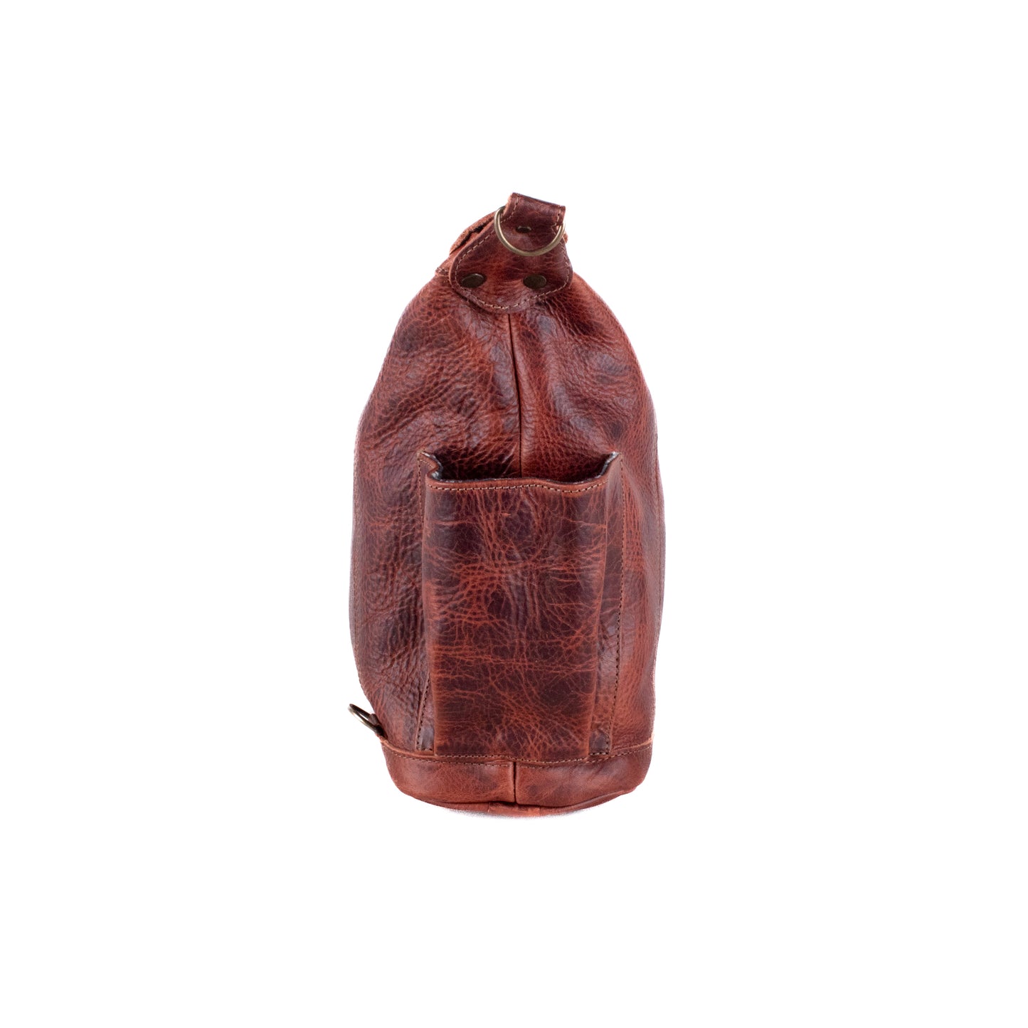 MEDIUM BEATRIZ CONVERTIBLE DAY BAG - FULL LEATHER - COPPER