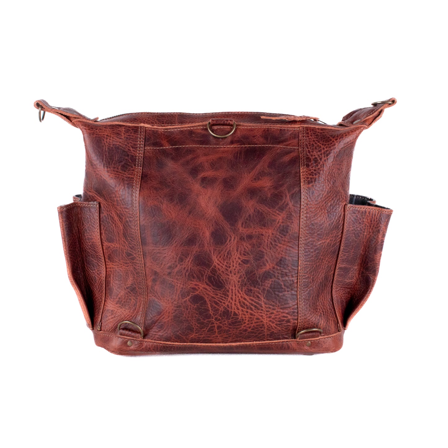 MEDIUM BEATRIZ CONVERTIBLE DAY BAG - FULL LEATHER - COPPER