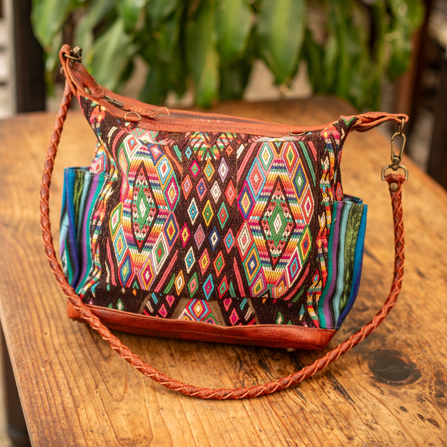 BEATRIZ MCDB + DIAMANTE STRAP - OOAK HUIPIL - COPPER -  NO. 17243