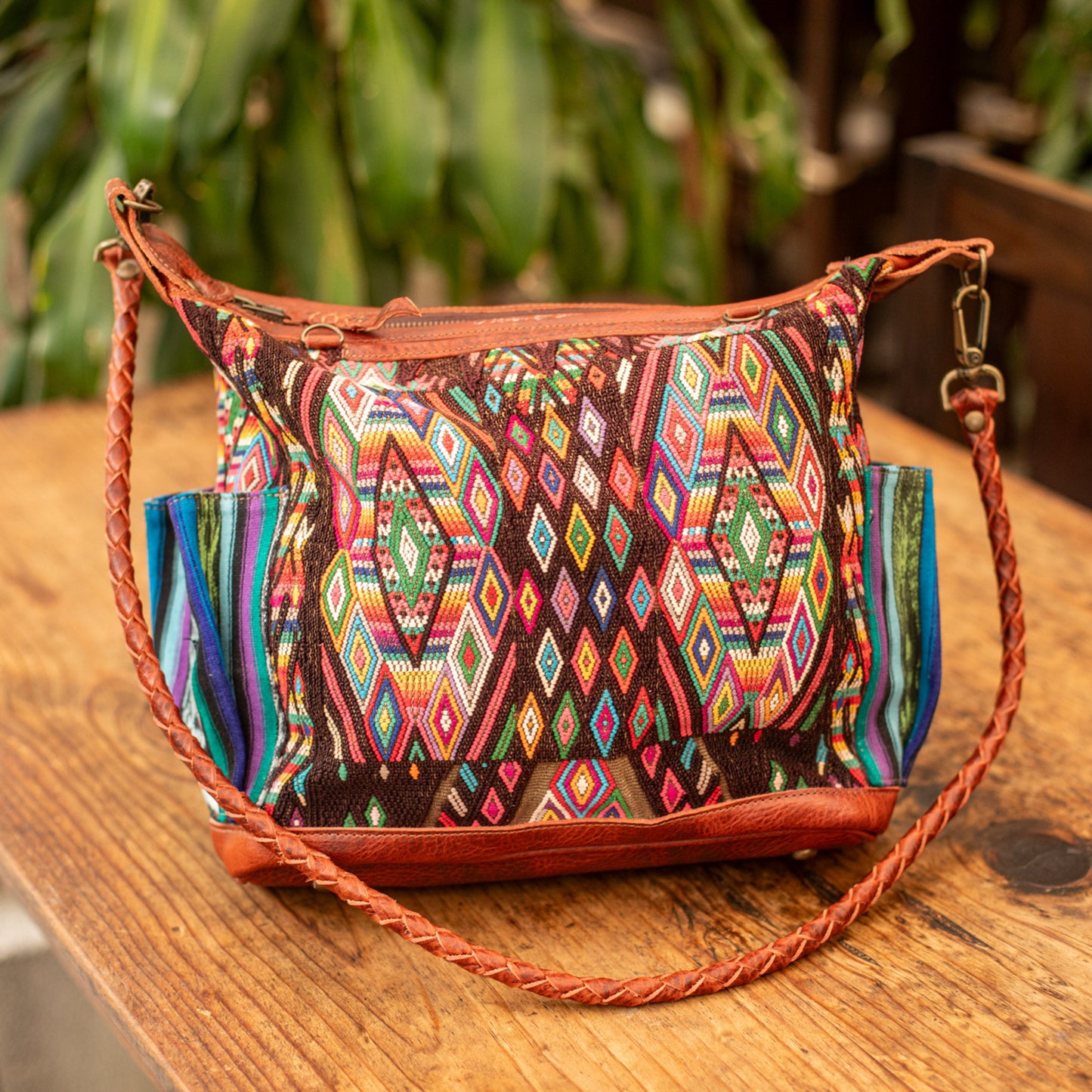 BEATRIZ MCDB + DIAMANTE STRAP - OOAK HUIPIL - COPPER -  NO. 17243