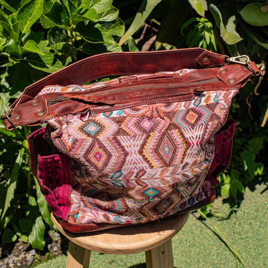 BEATRIZ MCDB + DIAMANTE STRAP - OOAK HUIPIL - COPPER -  NO. 17300