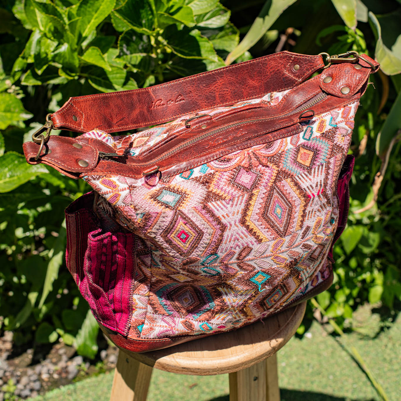 BEATRIZ MCDB + DIAMANTE STRAP - OOAK HUIPIL - COPPER -  NO. 17300