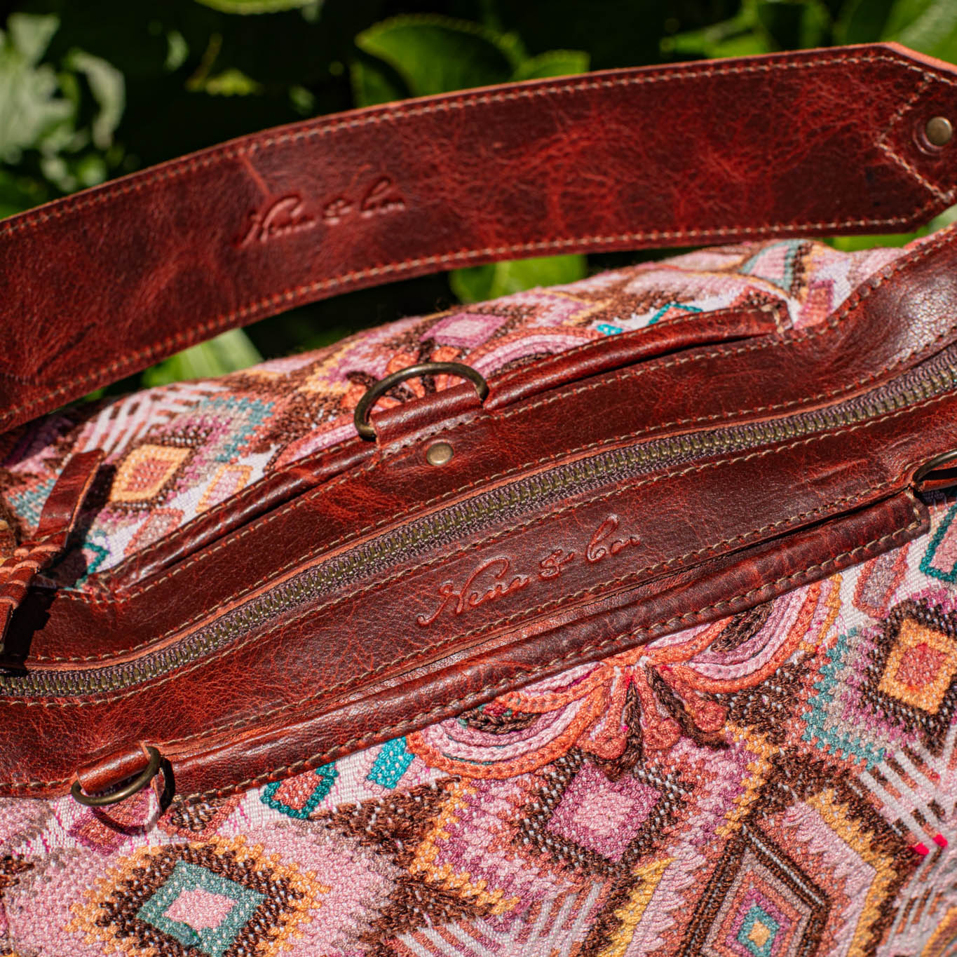 BEATRIZ MCDB + DIAMANTE STRAP - OOAK HUIPIL - COPPER -  NO. 17300