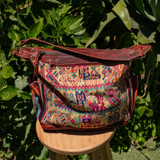 BEATRIZ MCDB + DIAMANTE STRAP - OOAK HUIPIL - COPPER -  NO. 17297