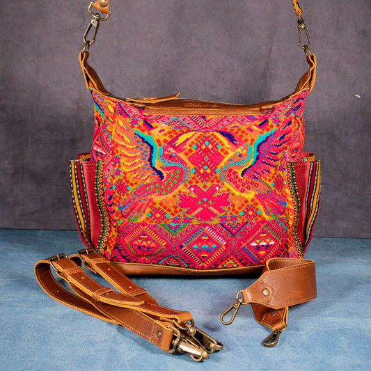 BEATRIZ MCDB + DIAMANTE STRAP - OOAK HUIPIL - CAFE -  NO. 16418