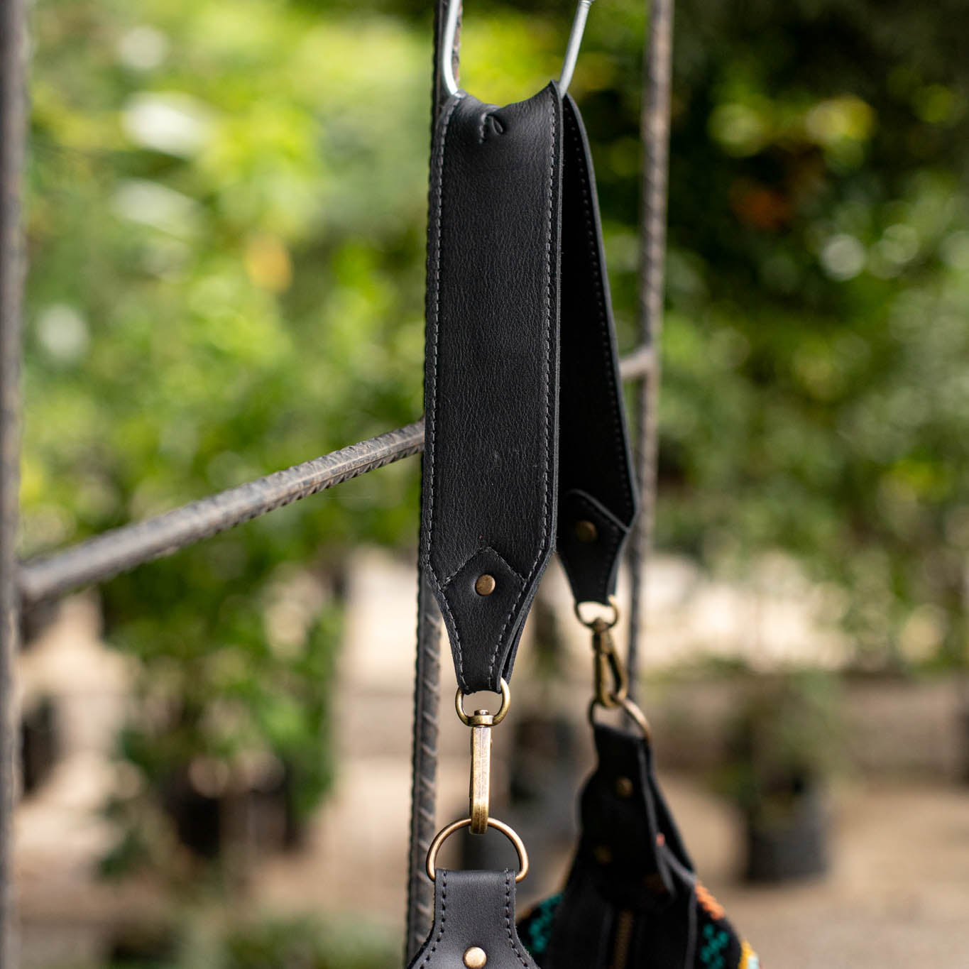 BEATRIZ CDB + DIAMANTE STRAP - OOAK HUIPIL - BLACK - NO. 17195
