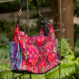 BEATRIZ CDB + DIAMANTE STRAP - OOAK HUIPIL - BLACK - NO. 17192