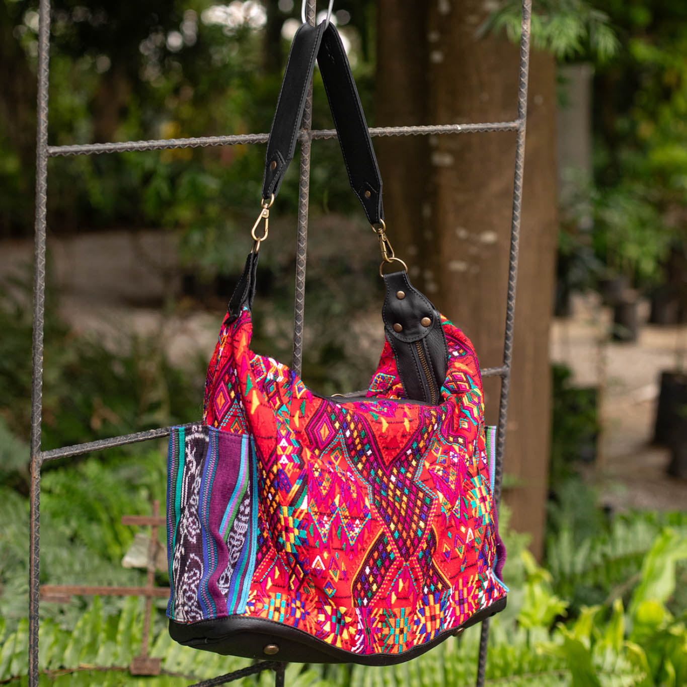 BEATRIZ CDB + DIAMANTE STRAP - OOAK HUIPIL - BLACK - NO. 17192