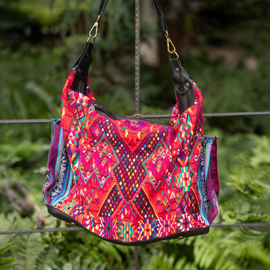 BEATRIZ CDB + DIAMANTE STRAP - OOAK HUIPIL - BLACK - NO. 17192