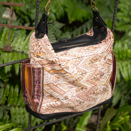 BEATRIZ MCDB + DIAMANTE STRAP - OOAK HUIPIL - BLACK -  NO. 17205