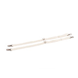 LEATHER BACKPACK STRAP SET - BONE