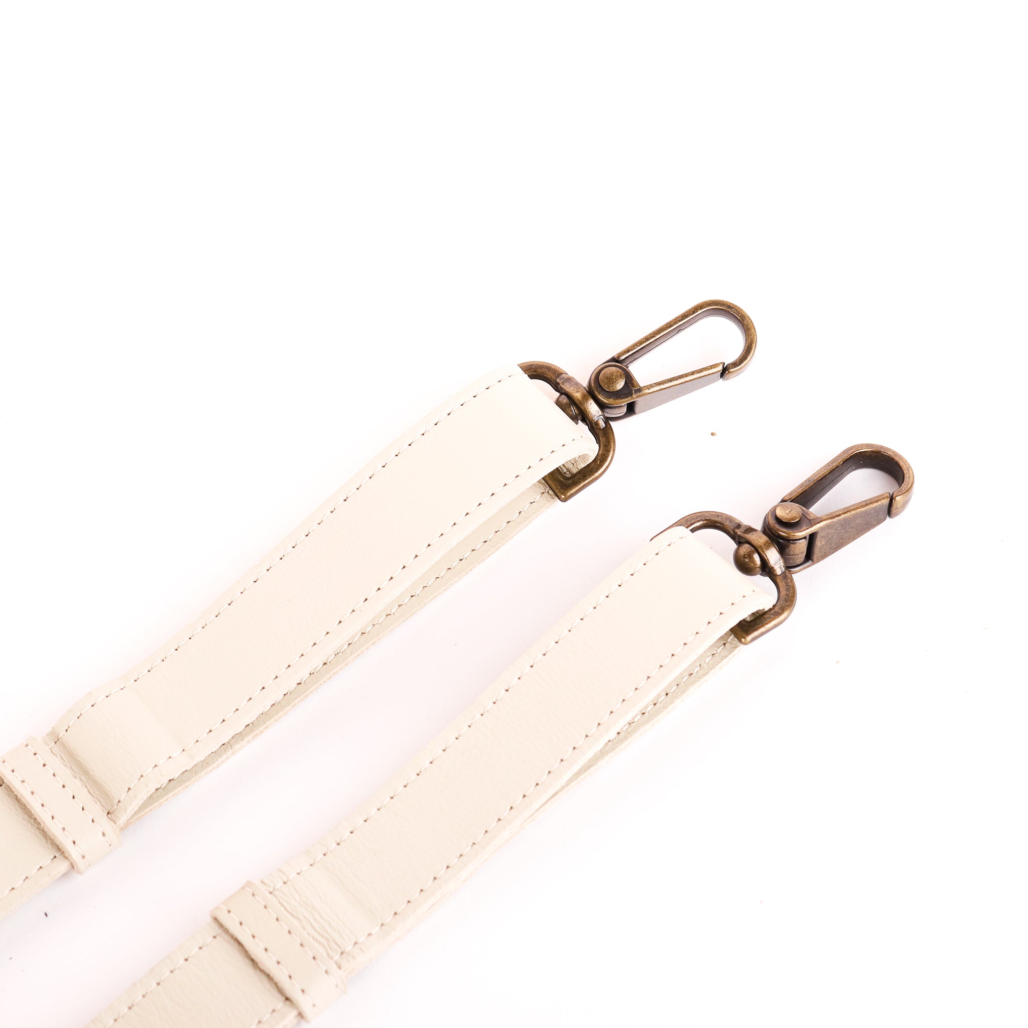 Leather Backpack Strap Set - Bone